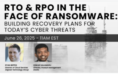 Webinar: RTO & RPO in the Face of Ransomware: Building Recovery Plans for Today’s Cyber Threats